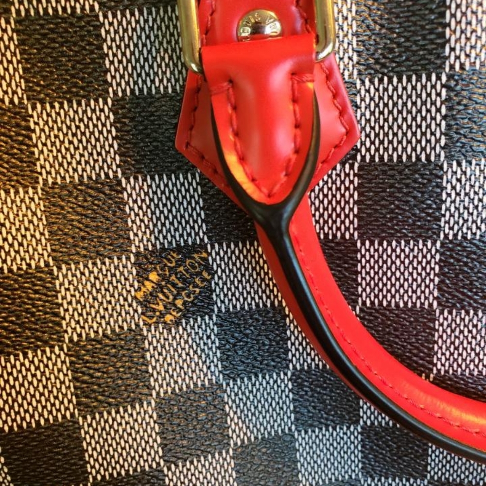 NWT Rare Louis Vuitton Red Black White Nicholas Ghesquiere Speedy 30 Bandoullere - Picture 4 of 12